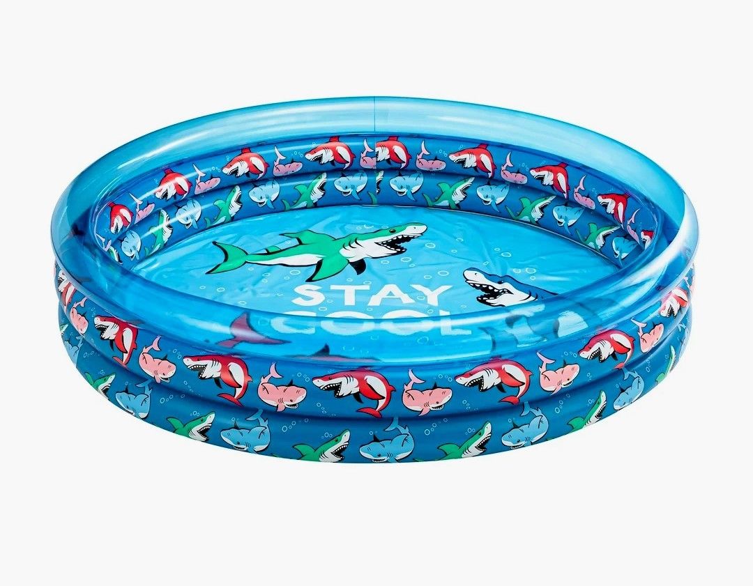 New In Box. Inflatable Pool, 5ft Wide. See Photos KEEP THE KIDS COOL IN THIS HOT WEATHER. CASH , PICKUP ONLY