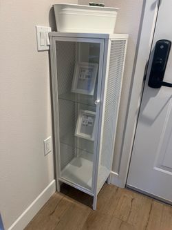 Corner Glass Decorative Cabinet - Qty 2