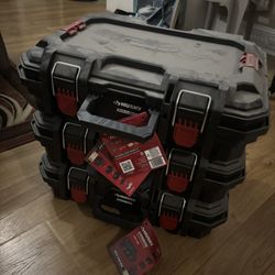 3 set Husky Build-Out 22 in. Modular Tool Storage Tool Case