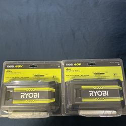 $50-A-PIECE/ $100-4-BOTH RYOBI 4ah 40v BATTERIES 