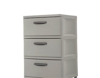 3-Drawer Plastic Storage Tower