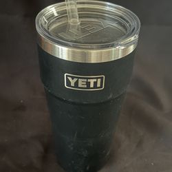 $20 - Black Yeti  26 oz. Rambler® Cup with Straw Lid