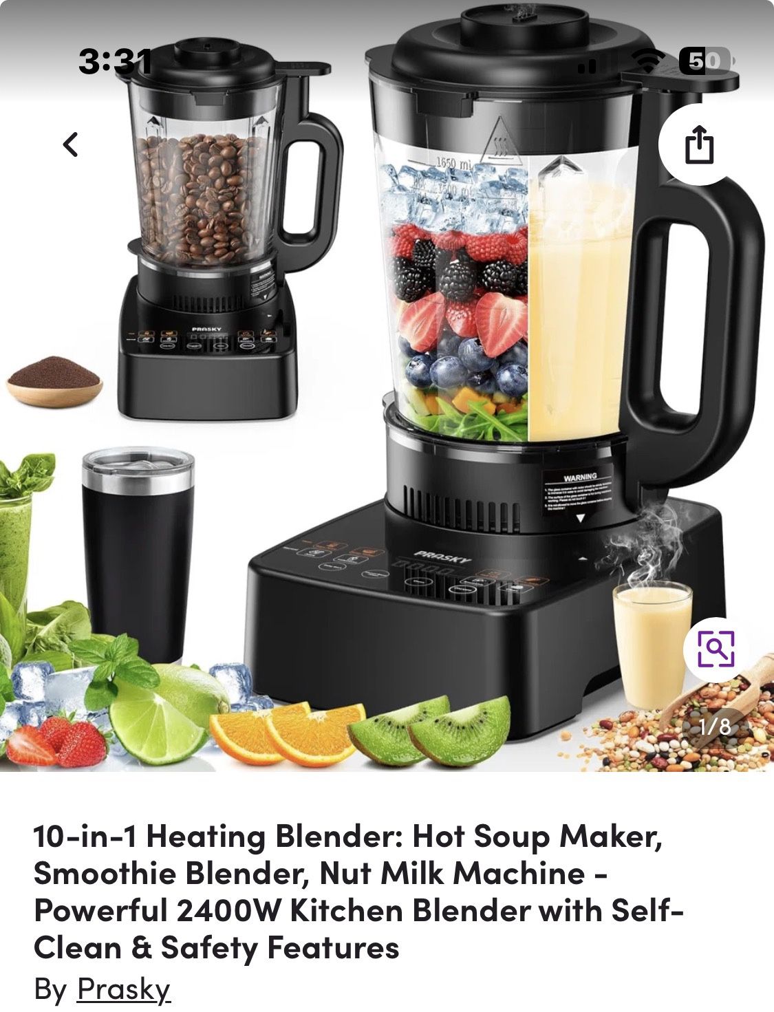 Blender Got Or Ice… Glass Cup $80 New 