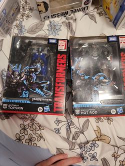 Transformers Studio Series Topspin #63 & Hot Rod #50 – Boxed