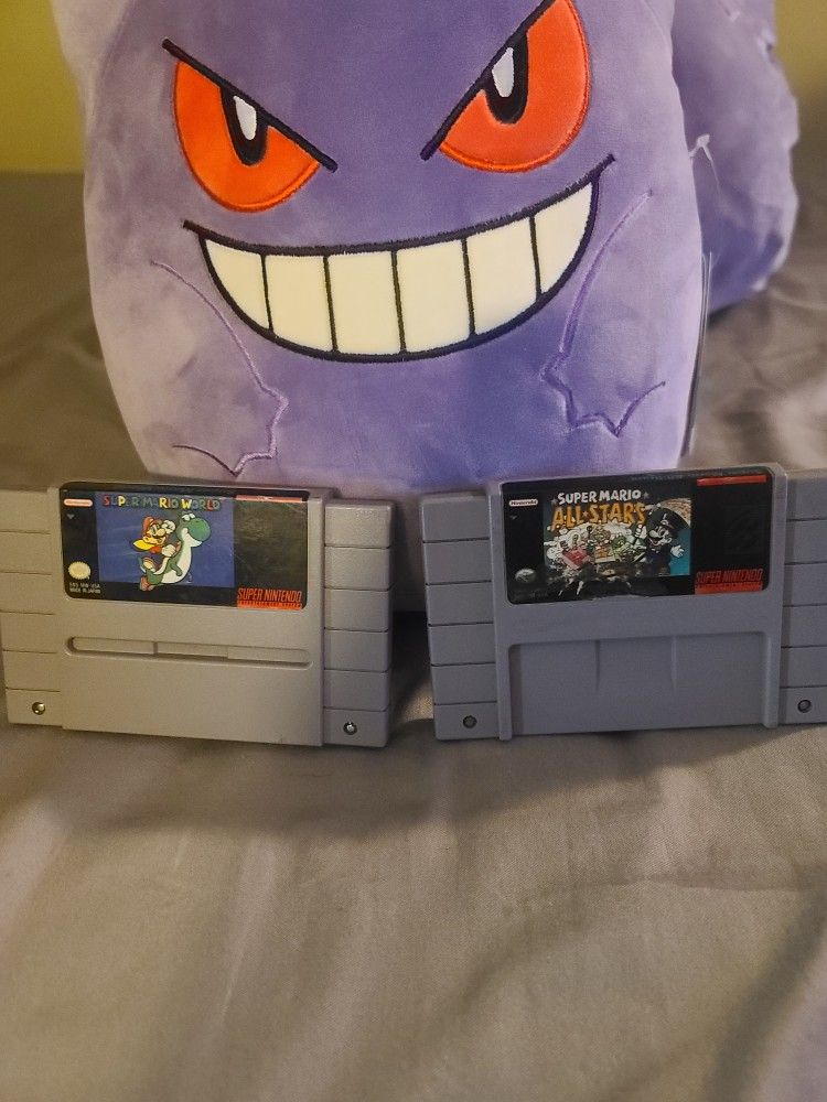 Super Mario All Stars and super mario world Nintendo Original Authentic