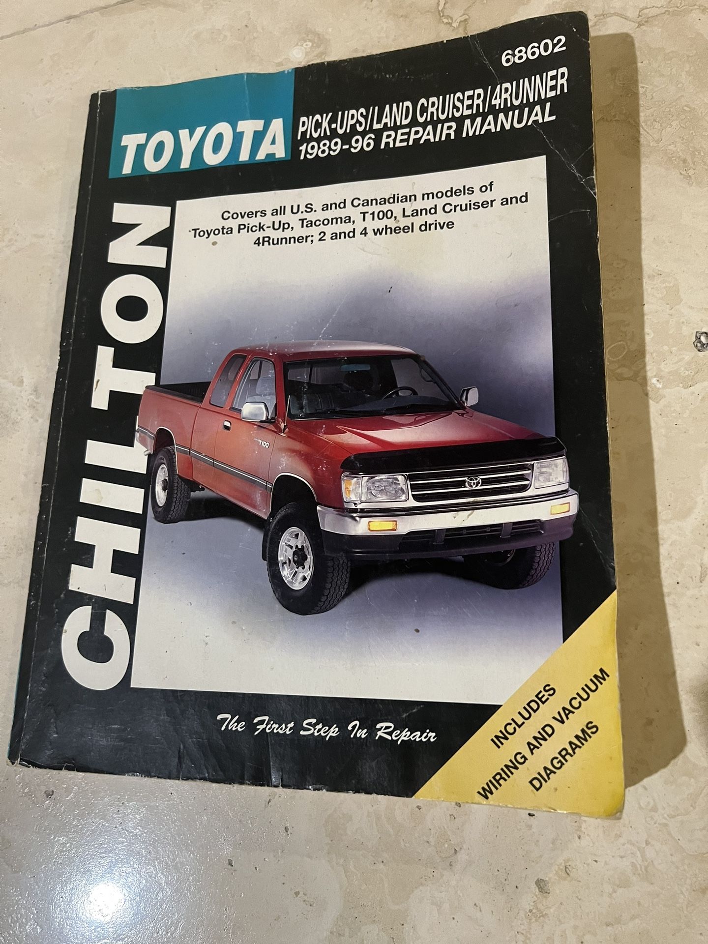 CHILTON Toyota Pick-ups / Land Cruiser / 4Runner 1989-96 REPAIR MANUAL