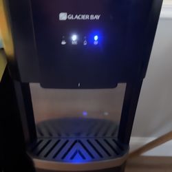 Glacier Bay Matte Black and Stainless Steel Bottom Load Water Dispenser