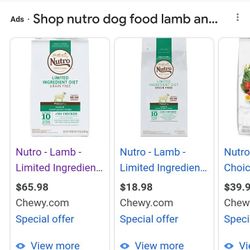 Nutro Lamb And Sweet Potato Dog Food