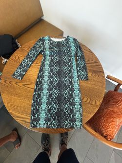 Print dress, medium