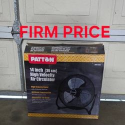14" High Velocity Air Circulator, Like New Condition, Firm Price, Read Description For Details 