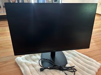 onn. Black Desktop Monitor with Stand 24 INC