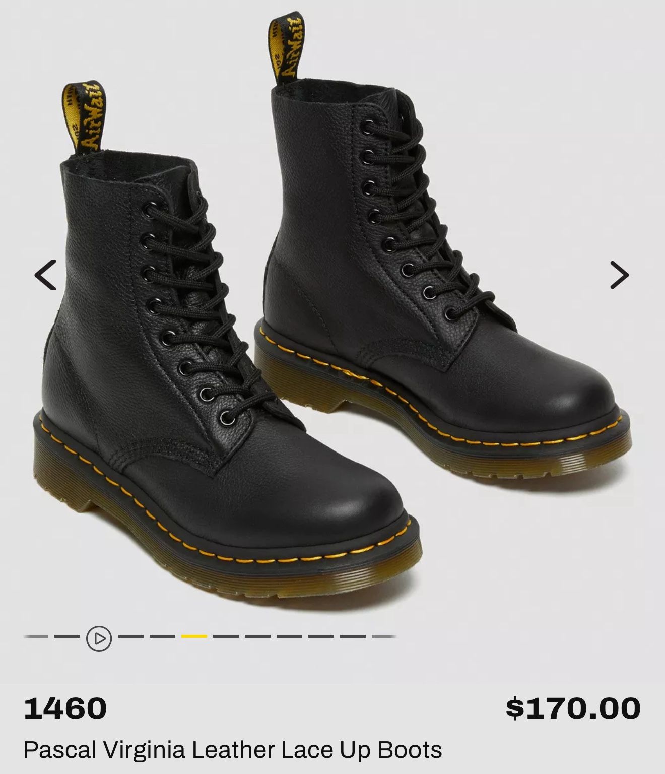 Dr. Martens  WOMEN'S SMOOTH LEATHER LACE UP BOOTS