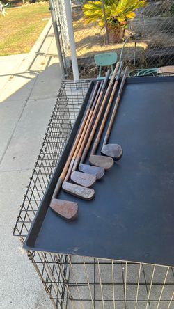 Vintage golf clubs