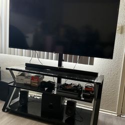 TV , TV STAND , SOUND BAR