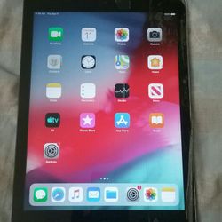 apple ipad air 16gb unlocked icloud glass broken but working fine