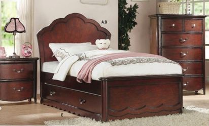 Brand New Cherry Panel Bed