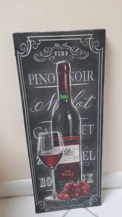 Wine art poster
