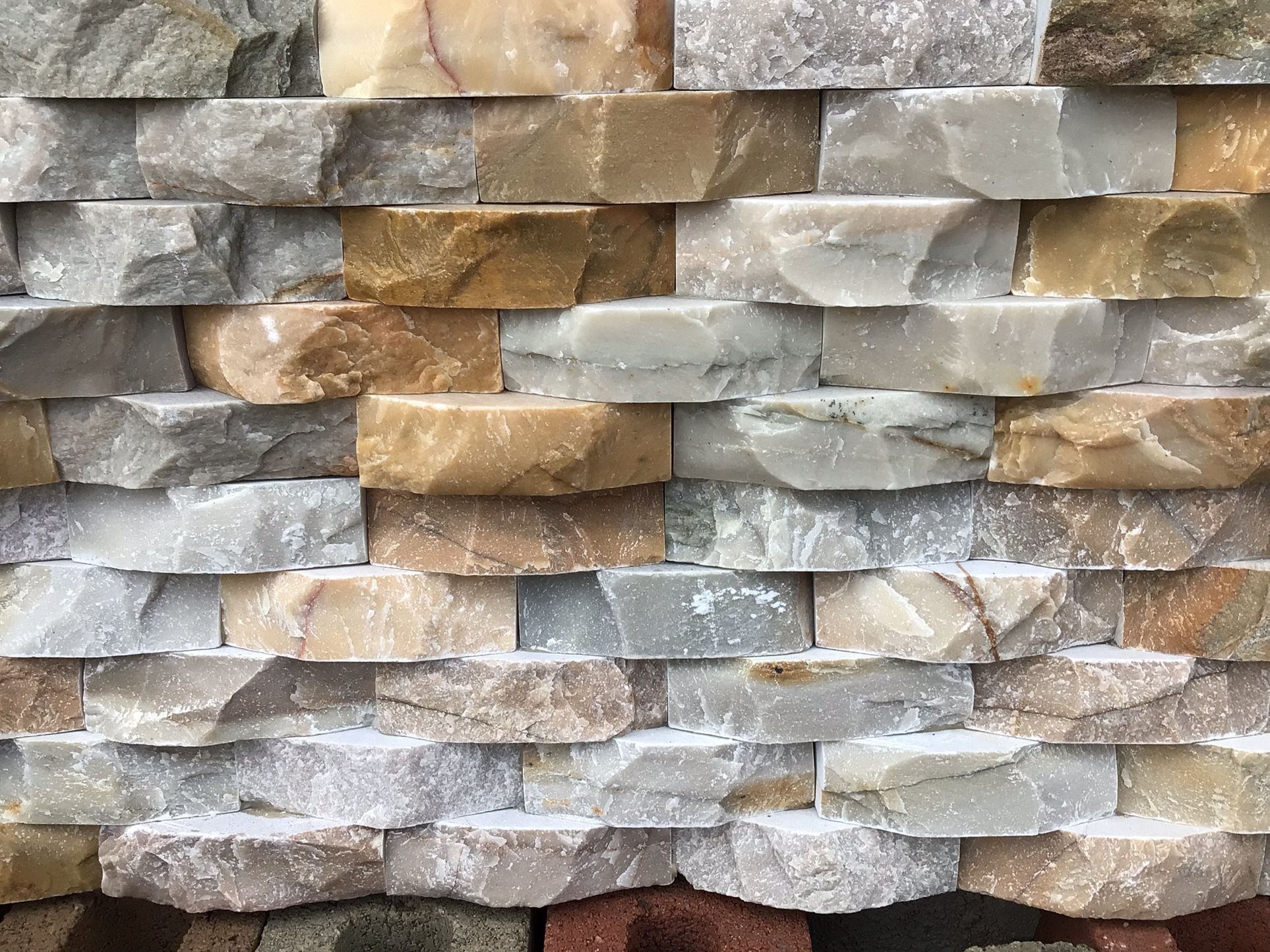 Basket Weave Natural Stone Ledger Panels