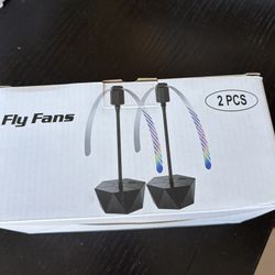 Brand New : 2 Pack Fly fans for Tables
