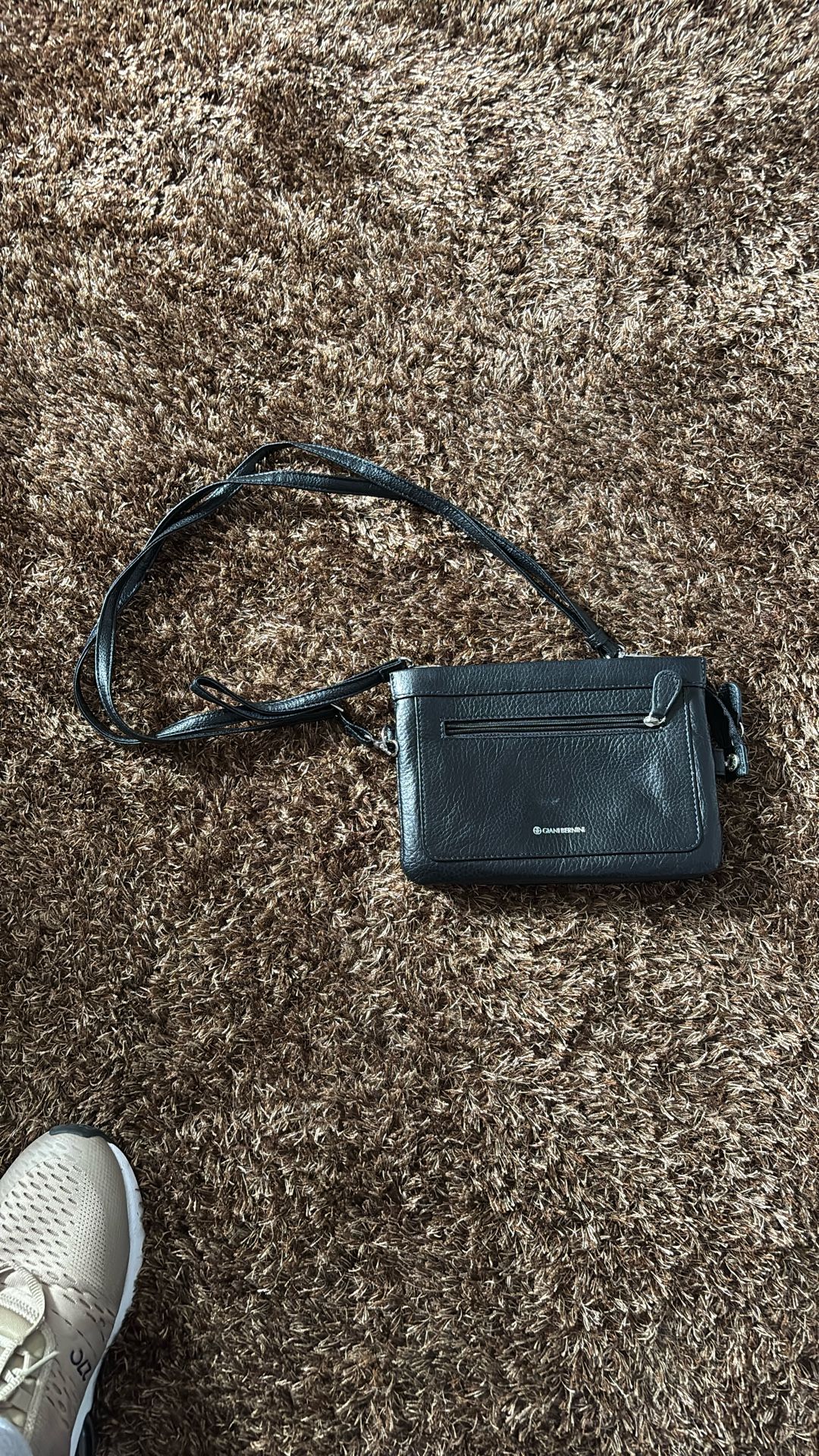 Giani Bernini Black Leather Shoulder Bag