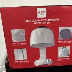 Red By Kiss 3000 Ceramic Hood Hair Dryer 