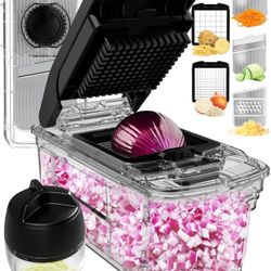 Mandoline Slicer for Kitchen - Vegetable Slicer Vegetable Cutter, Onion Slicer, Veggie Cutter, Food Slicer, Veggie Slicer, Fruit Slicer, Vegetable Spi