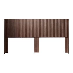 Wood Headboard Queen Size, 64.4" Wide Wooden Queen Headboard Only, Modern Farmhouse Headboards, Wall Mounted Fluted Panel, Wingback Boho Headboards, W