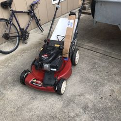 Toro Self Propelled Mower With Bagger