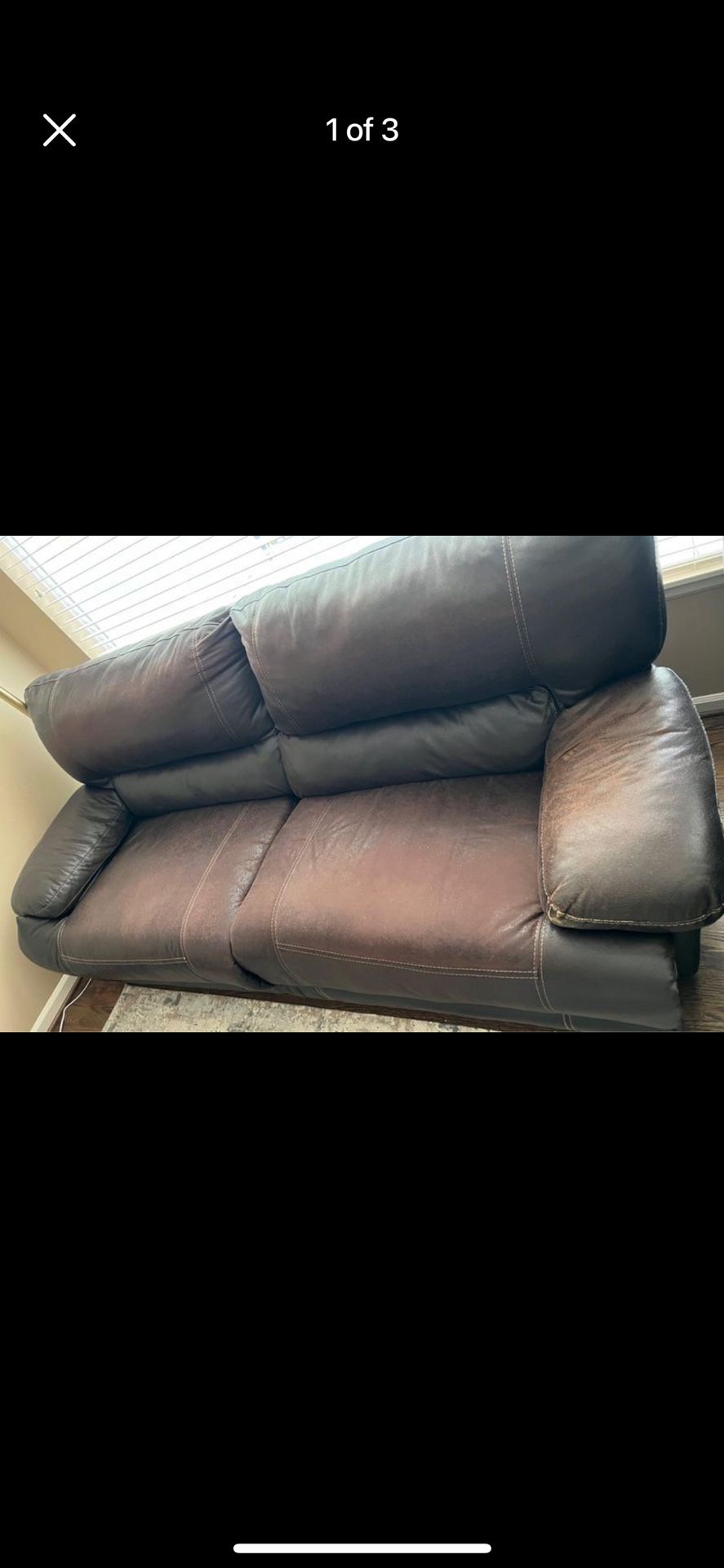 Recliner Sofa - No Damages, Good Condition 