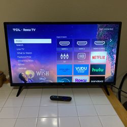 W TCL Class 3 Series 32S335 28” 720p HD LED TV /w Remote