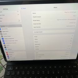 iPad Pro 12.9 4th Gen Wifi and Cellular 128gb with Typecase Magic Keyboard Pencil And Screen Protector