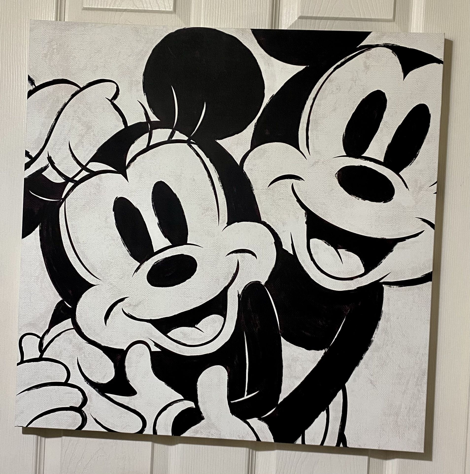 New Mickey & Minnie Canvas Wall Decor Large