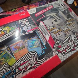 White Flare binder and poster 2-pack