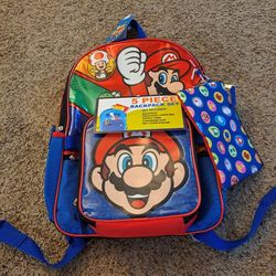 Mario Backpack Set