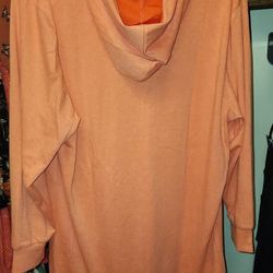 Women's White Mark Oversized Orange Hoodie NWOT sz 1X