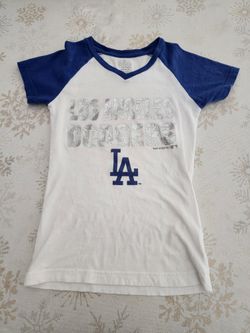 Girls DODGERS TSHIRT Size 7/8 In Excellent Condition
