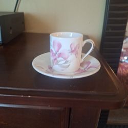 Tea Cup And Plate, Set Of 2