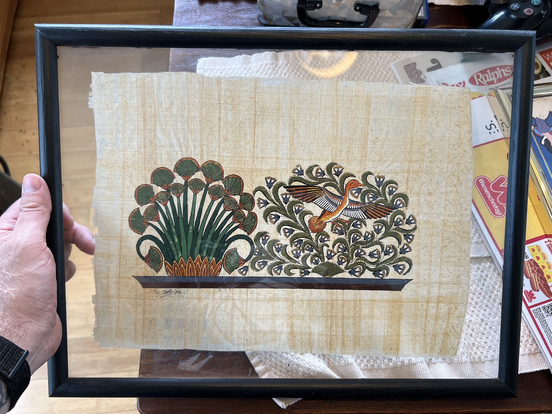 Egyptian Papyrus Souvenir Art by S. Gharib