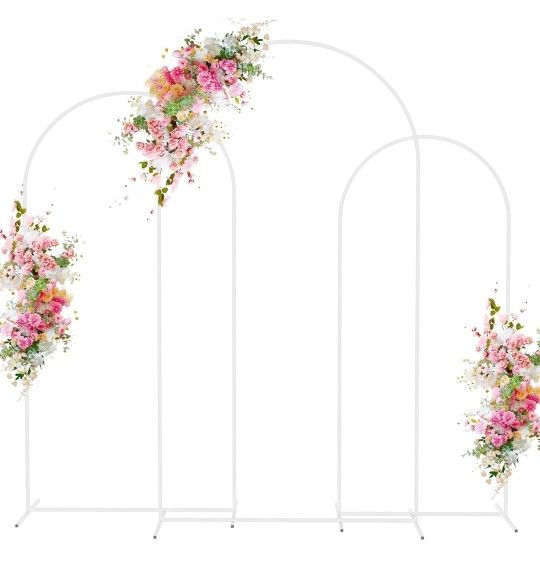 Set of 3 Arch Stand for Wedding Ceremony Baby Shower Birthday Party