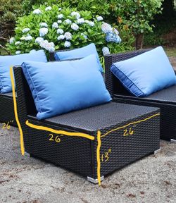 Outdoor Rattan patio chairs/set of 4