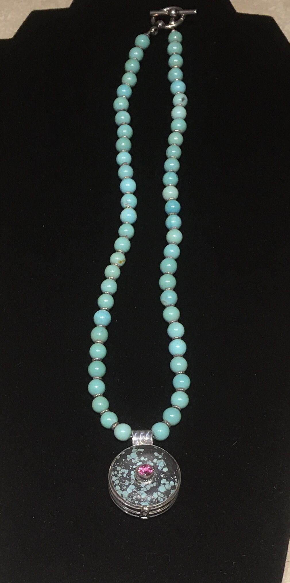 Turquoise With Locket Necklace