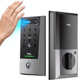 TCL Smart Lock, Palm Vein Deadbolt Door Lock with Matter Over Thread D2 Pro