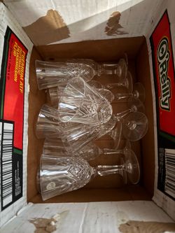 Glass wine cups (ALL FOR $18)