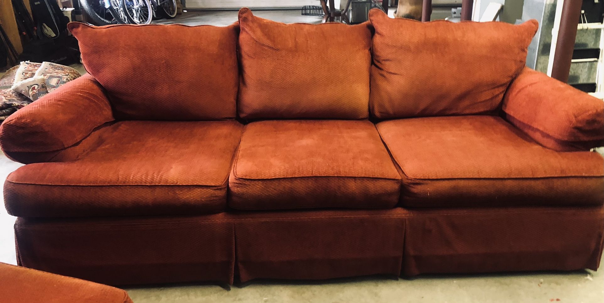 Couch, Chair, And Ottoman