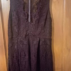 Burgundy Party Dress