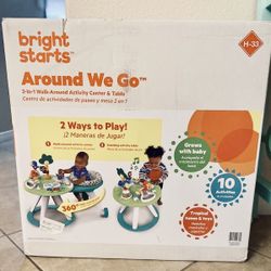 2-in-1 Walk-Around Baby Activity Center & Table - BRAND NEW