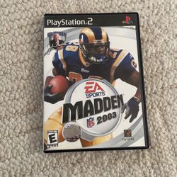 NFL Madden 2003 Playstation 2