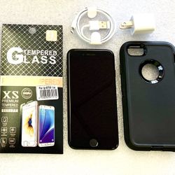 iPhone 7 Unlocked   W/case & Screen Protector included