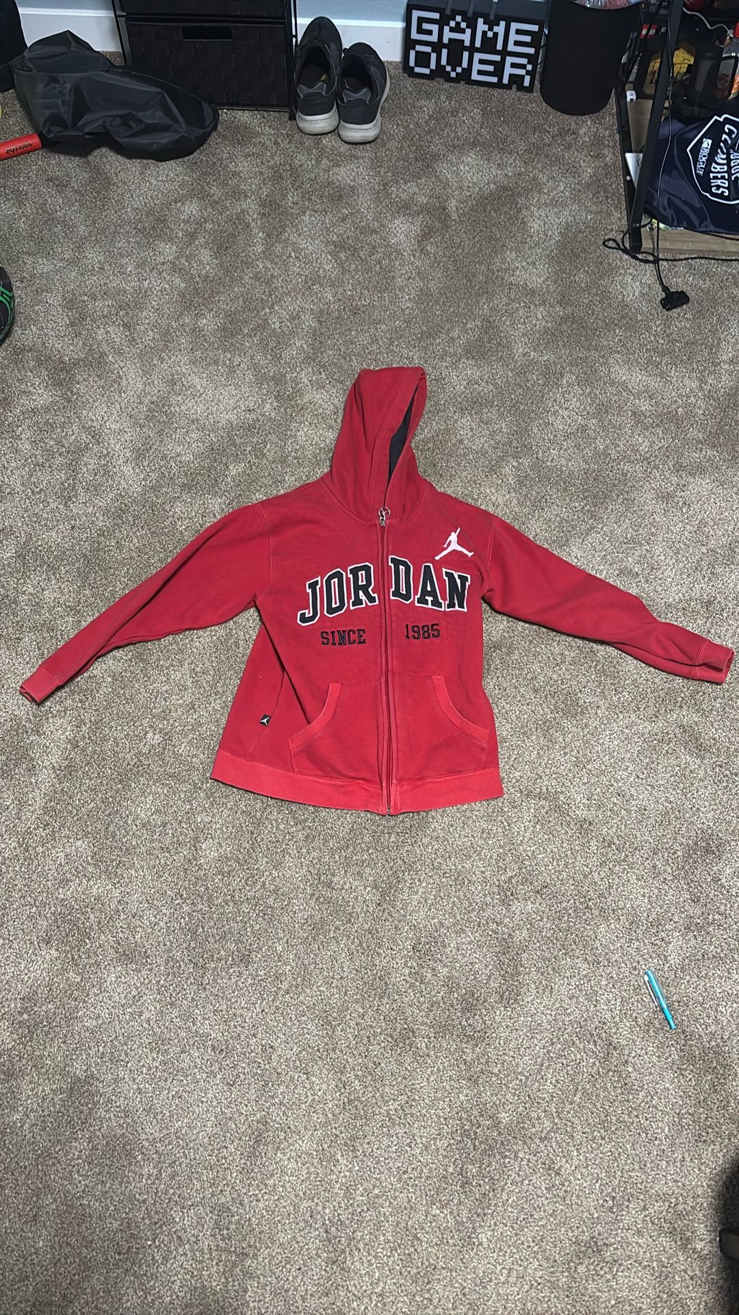 Boys Red Nike Jordan Jacket