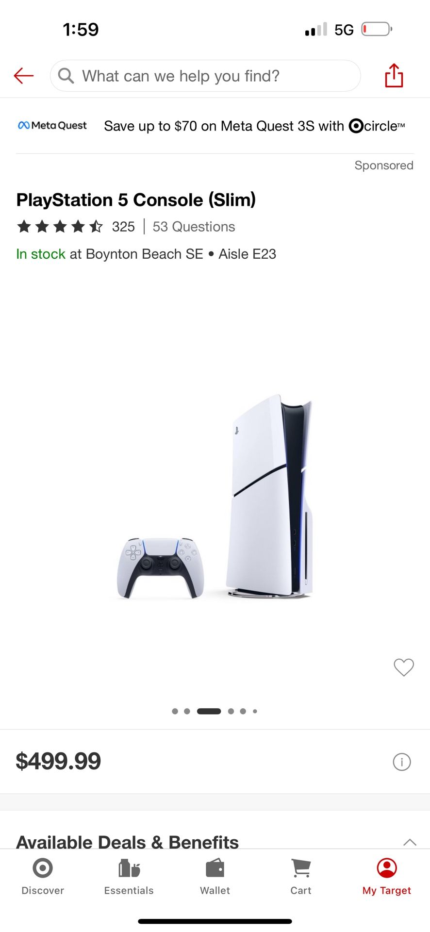 Brand new PS five in the box brand new